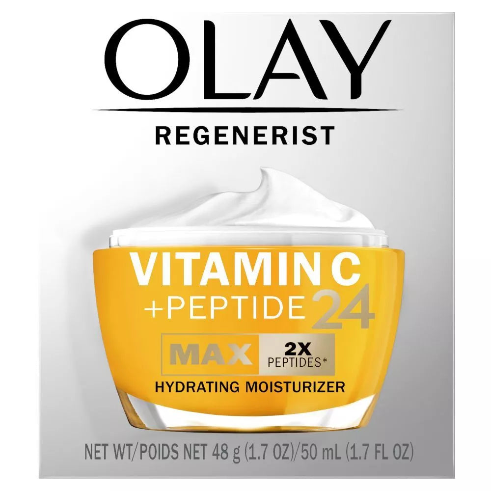 Olay Regenerist Vitamin C + Peptide 24 MAX Face Moisturizer - 1.7oz 24Hr Smart